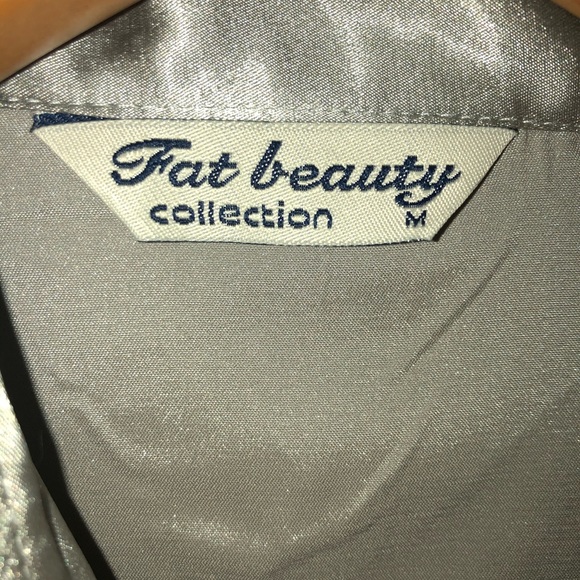 Silver Satin Shirt - Picture 9 of 9